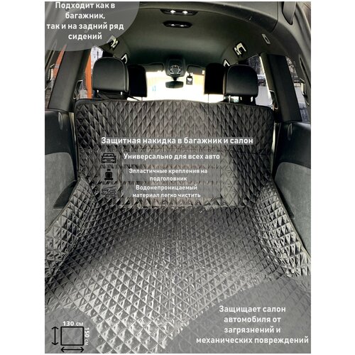 Защитная накидка в багажник автомобиля, CONTINENT, 150х130 см