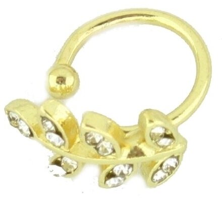 Кольцо WowMan Jewelry, кристалл, безразмерное, золотой
