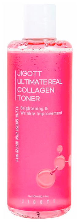 Тонер для лица антивозрастной с коллагеном Jigott Ultimate Real Collagen Toner, 300 мл