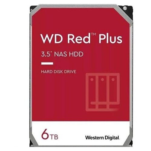 Жесткий диск Western Digital WD Red 6 TB Plus жесткий диск western digital red plus 6 tb