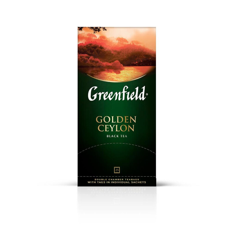 Чай черный Greenfield Golden Ceylon, 25 пакетиков - фото №1