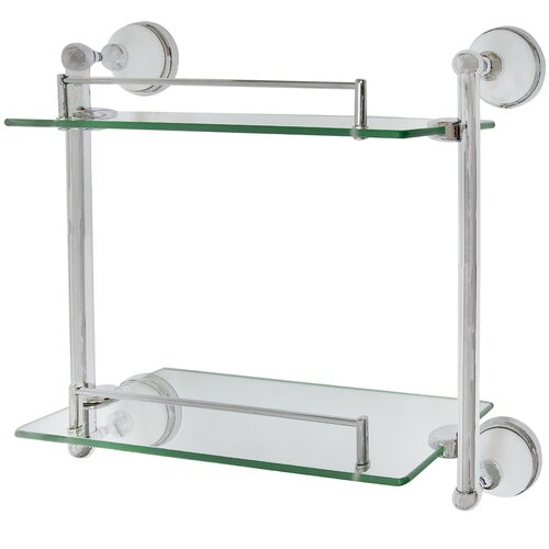 Полка для ванной комнаты Aster двухъярусная прямая