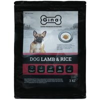 Корм для собак сухой Gina Dog Lamb & Rice ягненок, рис, 3 кг