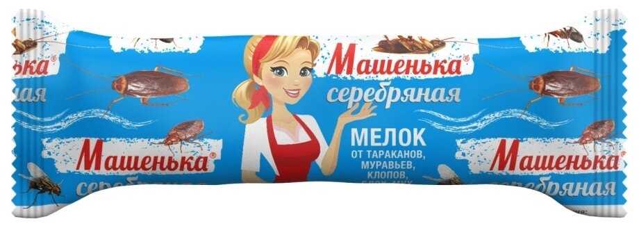 Мелок Машенька Серебряная - от ползающих насекомых (тараканов, муравьев, клопов, блох, мух), 20 гр.