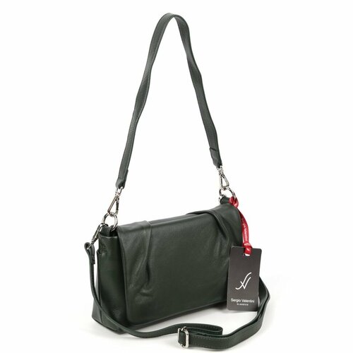 Сумка мессенджер Sergio Valentini SV-8200 Грин, фактура гладкая, зеленый