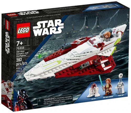 Конструктор LEGO Star Wars 75333 Obi-Wan Kenobis Jedi Starfighter Джедайский истребитель Оби-Вана Кеноби, 282 дет.