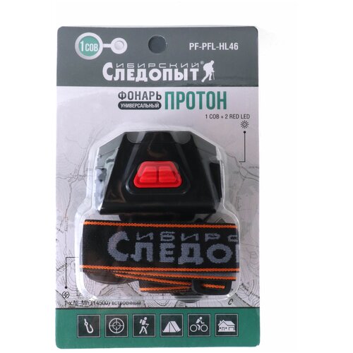 фонарь gauss ручной gfl103 1w 40lm ni mh 250mah led Фонарь для кепки универсальный Следопыт -Протон 1 COB + 2 LED