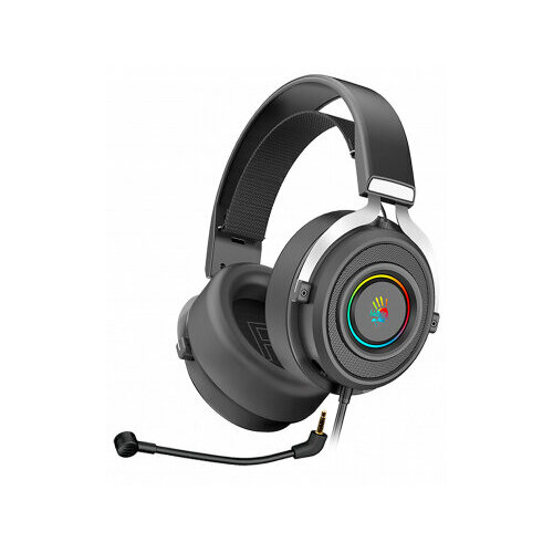 Наушники с микрофоном A4Tech Bloody G535P черныйсеребристый 2м мониторные оголовье G535P 4PINUSBBLACKSILVER 407600₽
