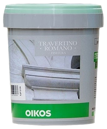 Декоративное покрытие Oikos Travertino Romano Finitura, 1л