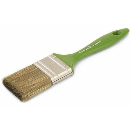 Кисть флейцевая, смеш. щетина, 50мм, зел. пласт. ручка (арт.81465002) Color Expert