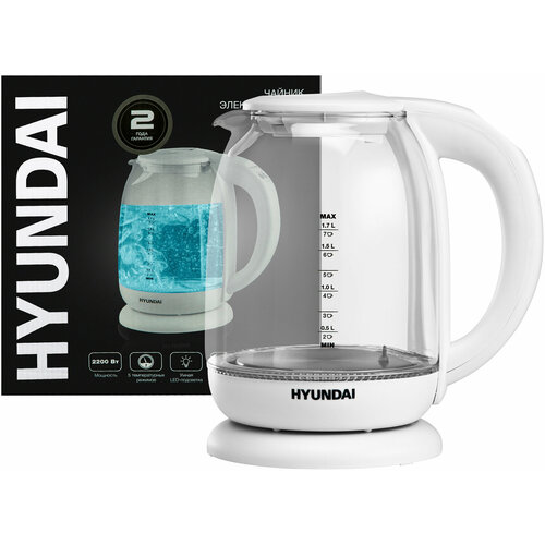 Чайник Hyundai HYK-S3601 17л 2000Вт серебристыйкрасный нержавеющая сталь 148000₽