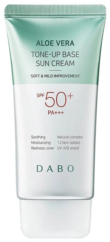 Dabo~Солнцезащитный крем экстрактом aлоэ вера~Aloe vera Tone-Up Sun Cream SPF50+ PA+++