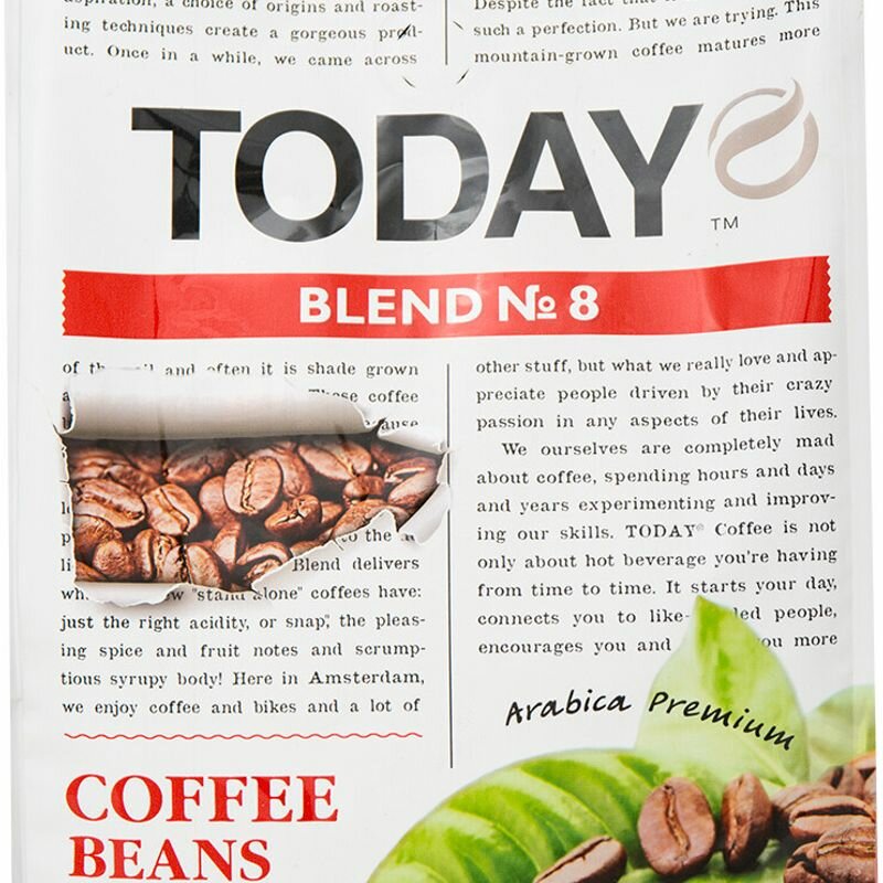 Кофе в зернах Today Blend №8 800г Ucc Coffee Benelux B.V. - фото №9