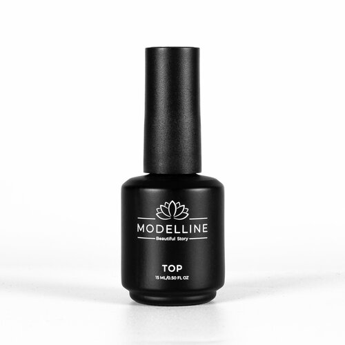 Топ для гель-лака MODELLINE Milk (Молочный) , без липкого слоя,15мл.