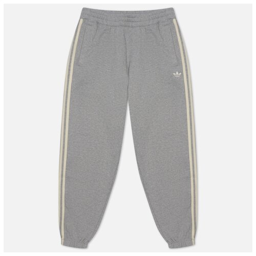 фото Мужские брюки adidas skateboarding fleece sst track серый , размер xl