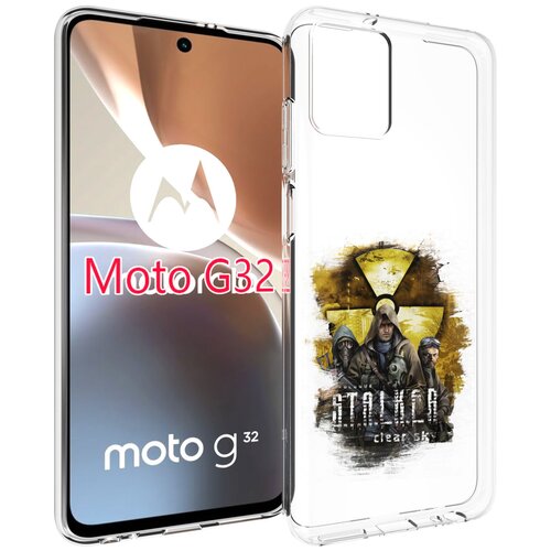 Чехол MyPads Сталкер мужской для Motorola Moto G32 задняя-панель-накладка-бампер