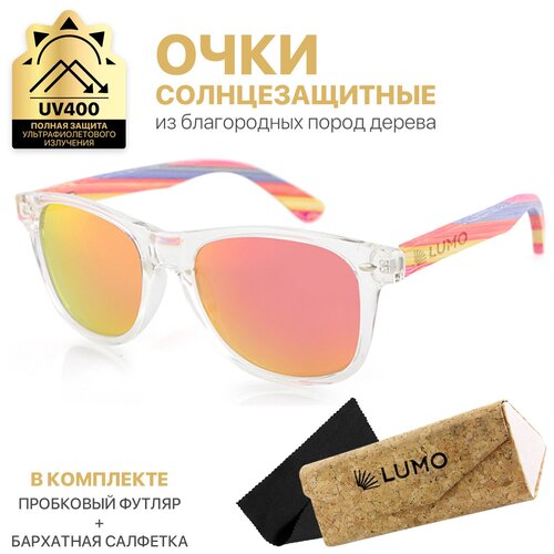 фото Солнцезащитные очки с бабмуковыми дужками, lumo lu1004tc-2