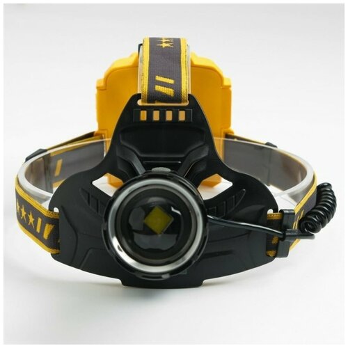 фото Фонарь налобный аккумуляторный 50 вт, 400 мач, диод p50, дальность луча 300 м, 4 режима no name