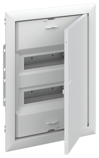 Шкаф в нишу ABB UK 624E3, 24 модуля, с белой металлической дверцей