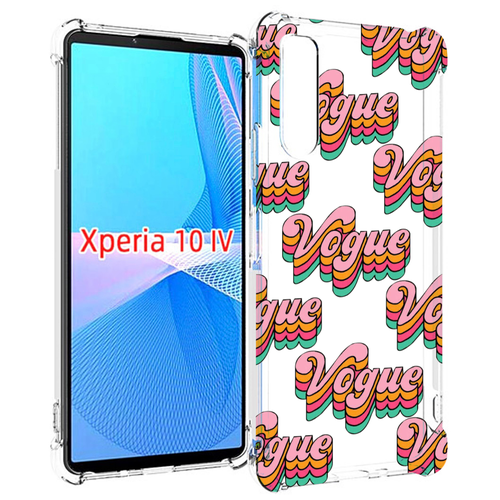 Чехол MyPads вогуе для Sony Xperia 10 IV (10-4) задняя-панель-накладка-бампер чехол mypads вогуе картинка для sony xperia 1 iv задняя панель накладка бампер