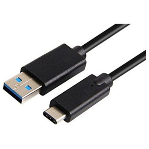 Кабель Celly USB- USB Type -C 1м, 3A для подзарядки/передачи данных, чёрный