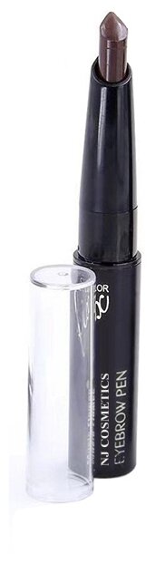 NJ Cosmetics Eyebrow pen, оттенок 102 deep coffe