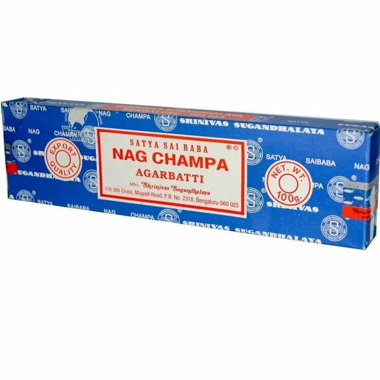 Ароматические палочки - благовония SATYA Nag Champa / Сатья Наг Чампа, 100 г