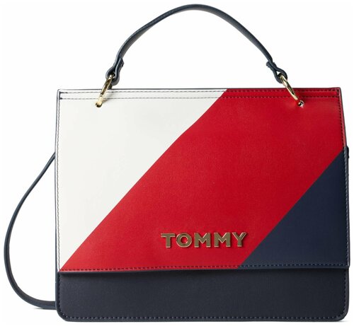 Сумка TOMMY HILFIGER классическая, внутренний карман, мультиколор