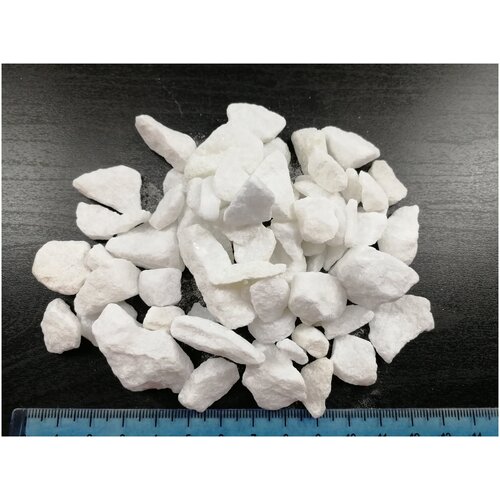 Мраморная крошка белая, фракция 10-20 мм (фасовка 1 кг)