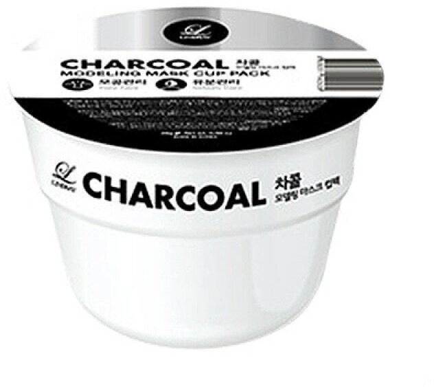 Альгинатная маска с древесным углем Charcoal Modeling Mask Cup Pack LINDSAY - фото №8