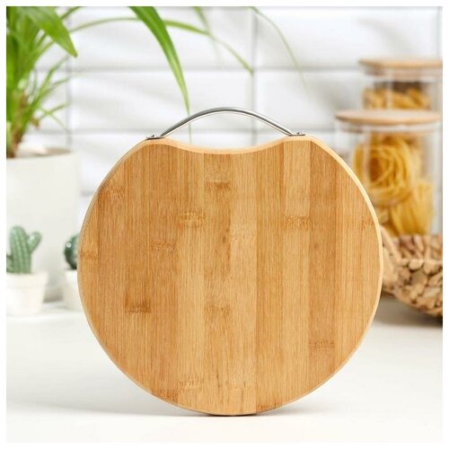 Кухонная утварь, Доска разделочная Доляна Rоund Tаble, 25 см