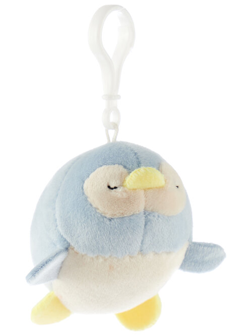Игрушка-брелок Abtoys Supersoft mini пингвин, 7 см, голубой