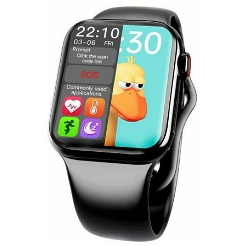 Умные наручные смарт-часы Smart Watch Series 6 HW12 Black 40 мм с функцией измерения пульса давления черный 149900₽