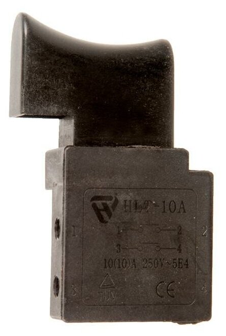 Выключатель HLT-10А (для Интерскол ДП-1200/1600) - фотография № 1