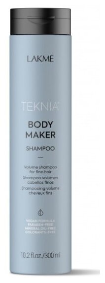 Шампунь для волос Lakme Teknia Body Maker Shampoo Придание объема, 300 мл