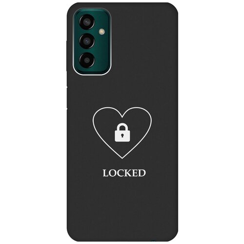 Матовый чехол Locked W для Samsung Galaxy M13 / Самсунг М13 с 3D эффектом черный матовый чехол locked w для samsung galaxy m13 самсунг м13 с 3d эффектом черный