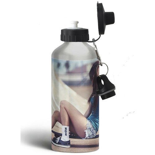 фото Бутылка спортивная,туристическая фляга, 500мл спорт скейтбординг - 313 brutbottle