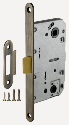Изображение товара Защелка врезная PLASTP96WC-50 (P96WC-50) AB бронза
