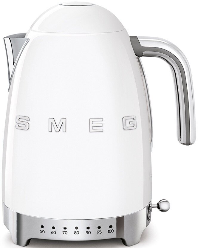 Чайник с регулировкой температуры Smeg 1,7 л, белый, KLF04WHEU