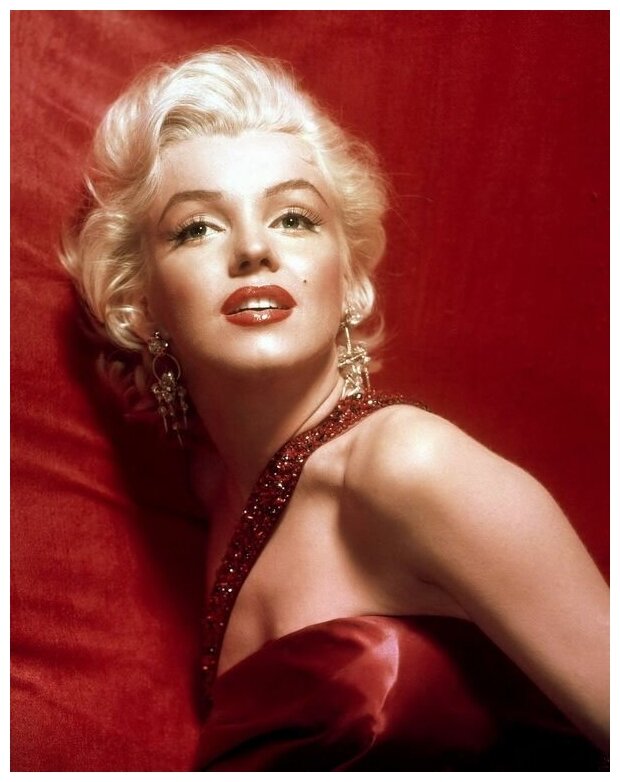 Постер на холсте Монро Мерилин (Marilyn Monroe) №8 30см. x 38см.