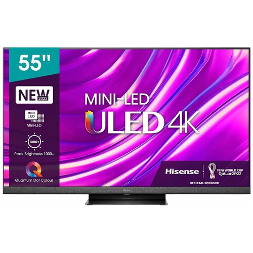 Телевизор 55 Hisense 55U8HQ 4K UHD 3840x2160 Smart TV черный 6990000₽