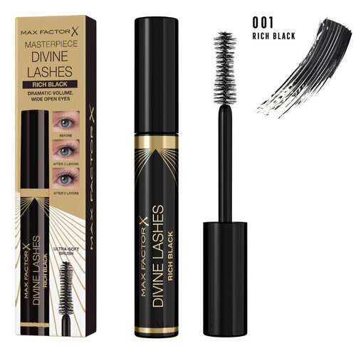 ThumbnailThumbnailThumbnail Тушь для ресниц Max Factor Divine Lashes Mascara Божественные ресницы тон Rich Black 8 мл