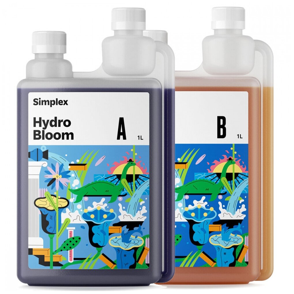 Удобрение для стадии цветения для гидропоники SIMPLEX Hydro Bloom A+B