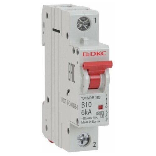Автоматический выключатель Dkc 1п C 4А 6кА YON MD63, MD63-1C4-6