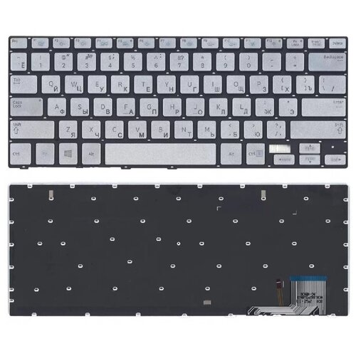 Клавиатура keyboard BA75-04603C для ноутбука Samsung 730U3E 740U3E NP740U3E NP730U3E Series серебристая 1253₽