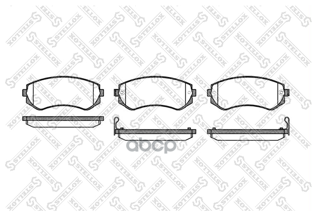 328 012-Sx_=317 12=Fdb1166=222253 ! Колодки Дисковые П Nissan Almera 1.4i-2.0d 96> Stellox арт. 328012SX