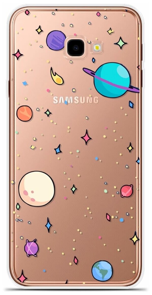Силиконовый чехол на Samsung Galaxy J4 Core Планеты / для Самсунг Галакси Джи 4 Кор