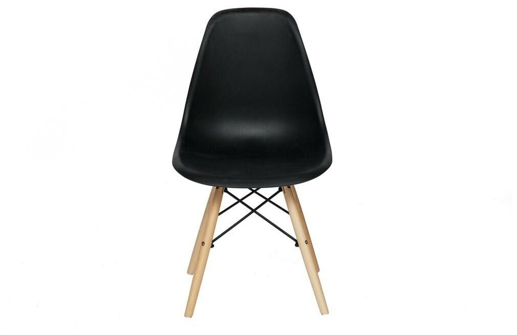 Комплект стульев TetChair CINDY (EAMES) (mod. 001), 4 шт, черный/натуральный