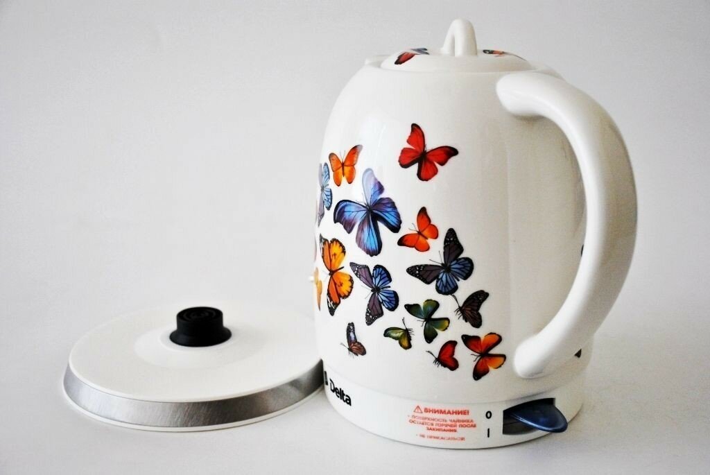 Чайник DELTA DL-1233А, бабочки - фотография № 4