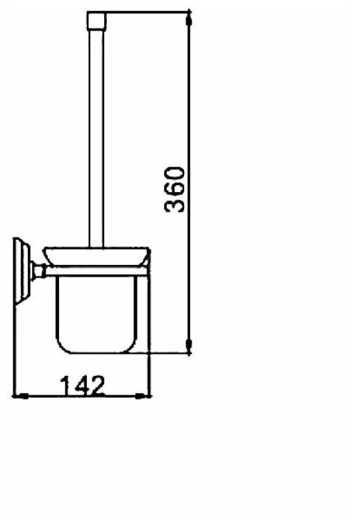 Ершик и держатель дезодоранта HAIBA HB1510-1